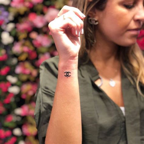 chanel logo tattoo